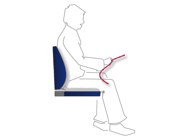 Talamex Boat Sit Comfort ergonomisches Sitzkissen mit Rückenlehne 