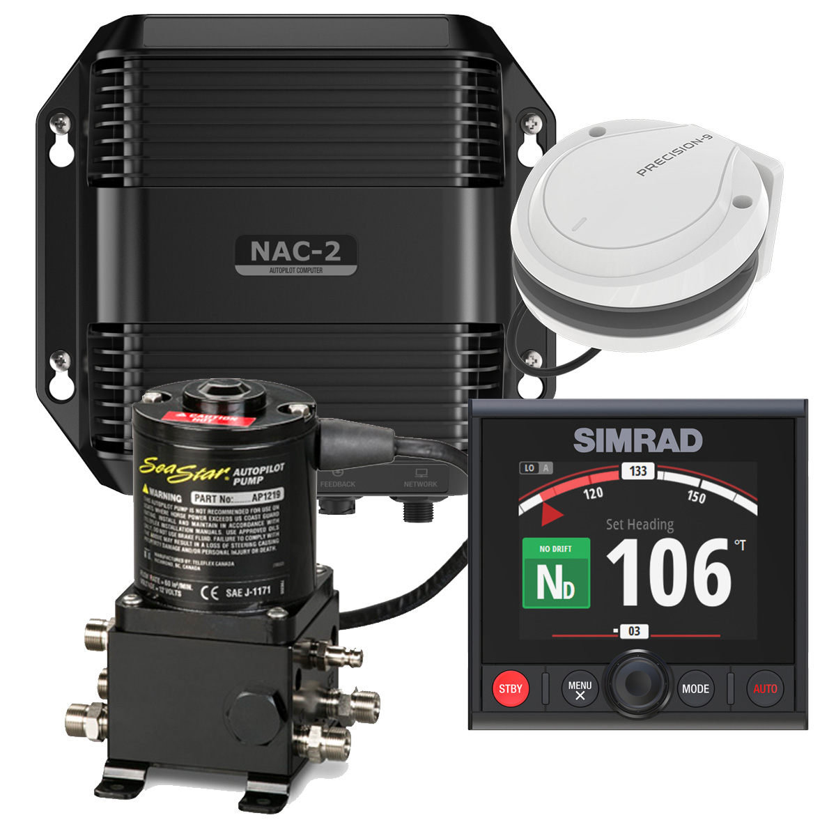 Simrad NAC-2 Autopilot SeaStar Set Hydraulik mit AP44