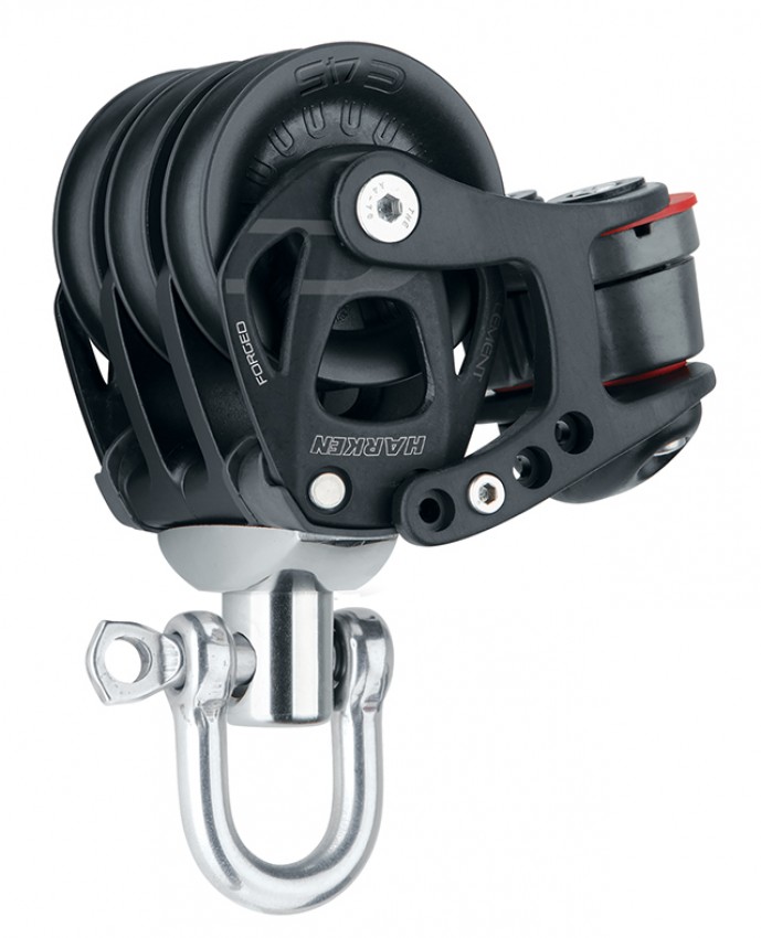Harken 45mm Element Dreifachblock mit Cam-Matic