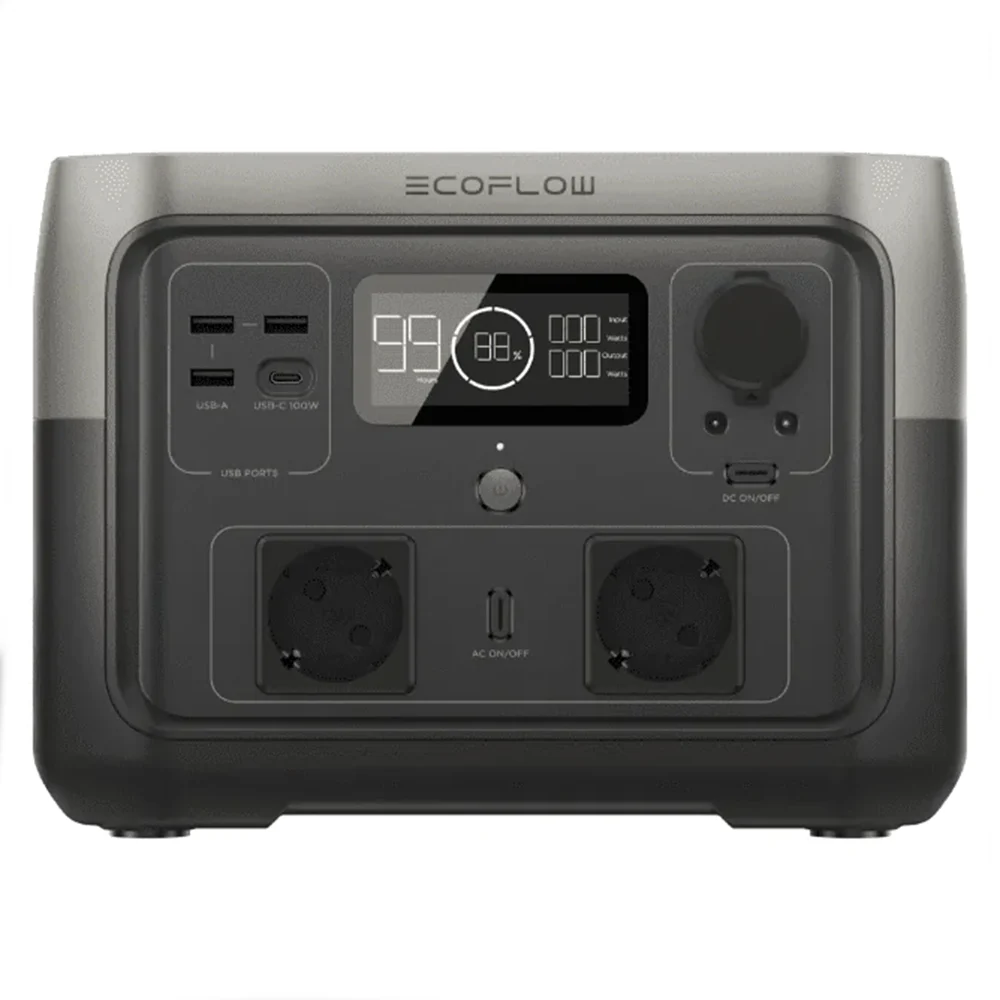 EcoFlow River 2 Max Solarakku Powerstation 512Wh 500W AC Notstrom