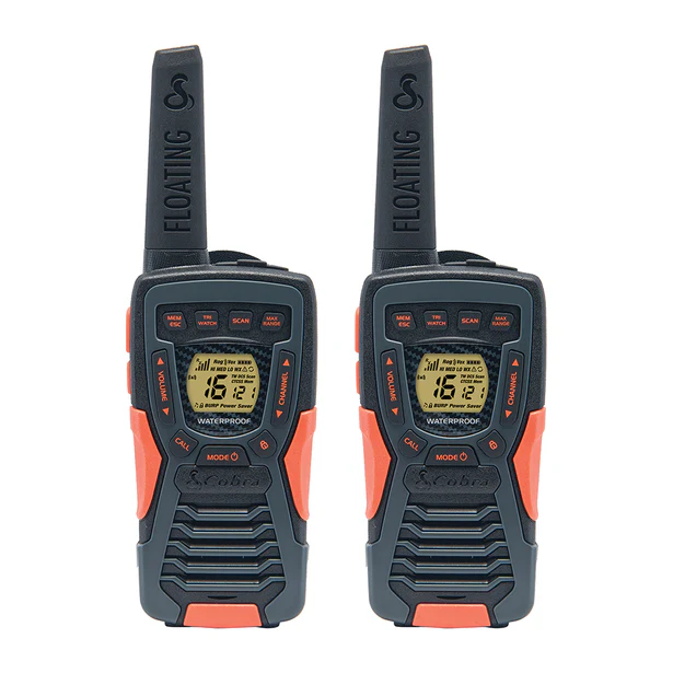 Cobra Walkie-Talkies Set (Paar) AM1055FLT für Regatta Training 
