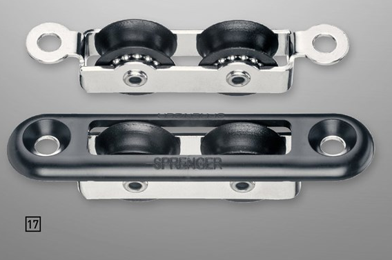 Sprenger 6mm Micro XS Einlassblock doppelt mit Abdeckkappe aus Kunststoff