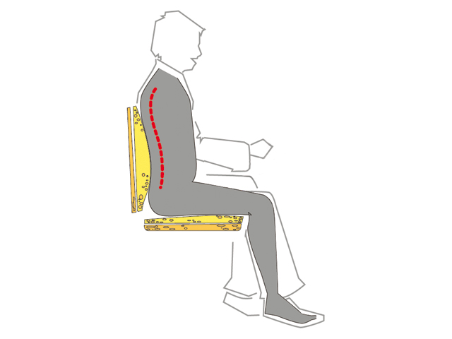 Talamex Boat Sit Comfort ergonomisches Sitzkissen mit Rückenlehne 