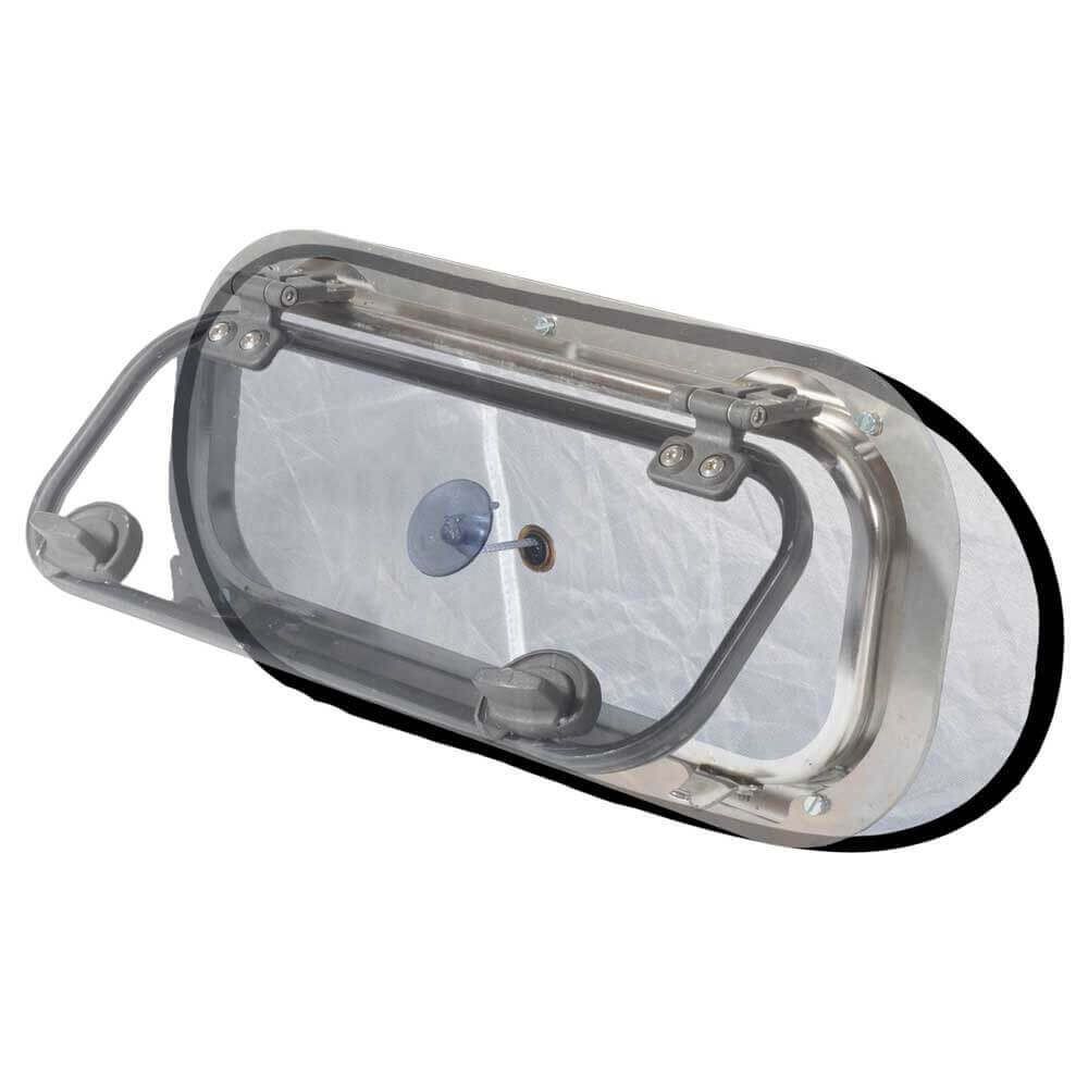 WaterlineVerdunkelung mit Moskitonetz für Fenster / Portlights / Bullaugen (versch. Größen)