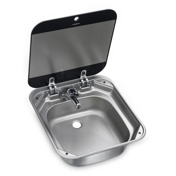 Dometic SNG4245 Spüle mit Glasdeckel eckig (ohne Armatur)