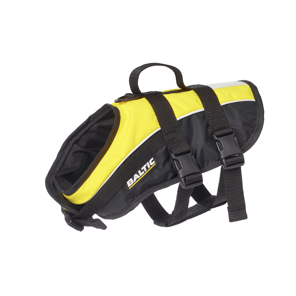 Baltic Mascot Rettungsweste für Hunde gelb/schwarz