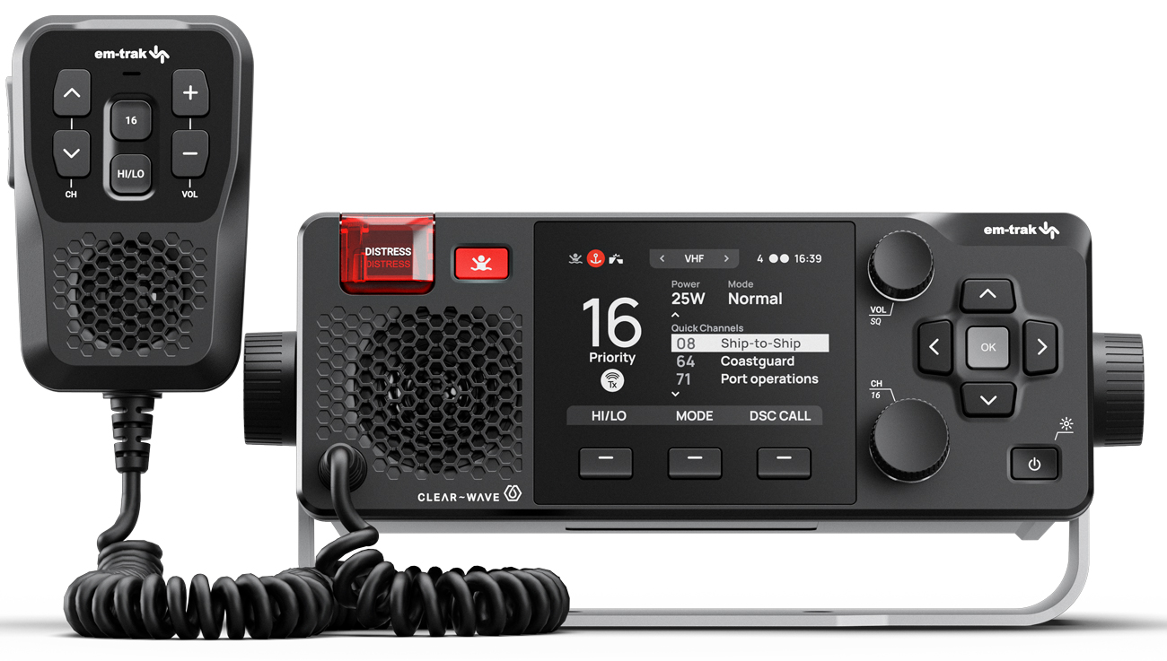 em-trak X100 UKW Sprechfunkgerät mit integriertem AIS Class B SOTMA AIS Transceiver