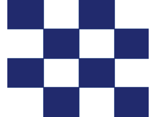 Talamex Buchstabenwimpel Abm. 30 x 36 cm Signalflagge N