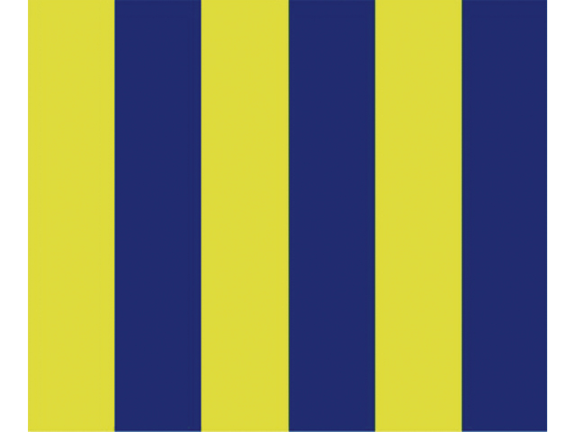 Talamex Buchstabenwimpel Abm. 30 x 36 cm Signalflagge G