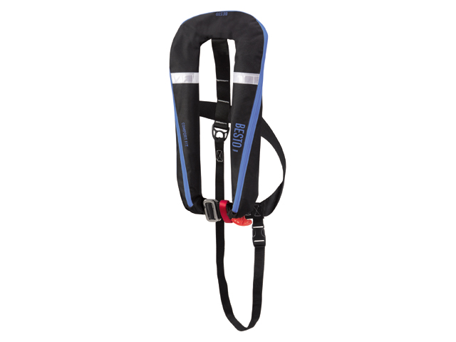 Besto Comfort Fit 165N Automatik Rettungsweste schwarz / blau