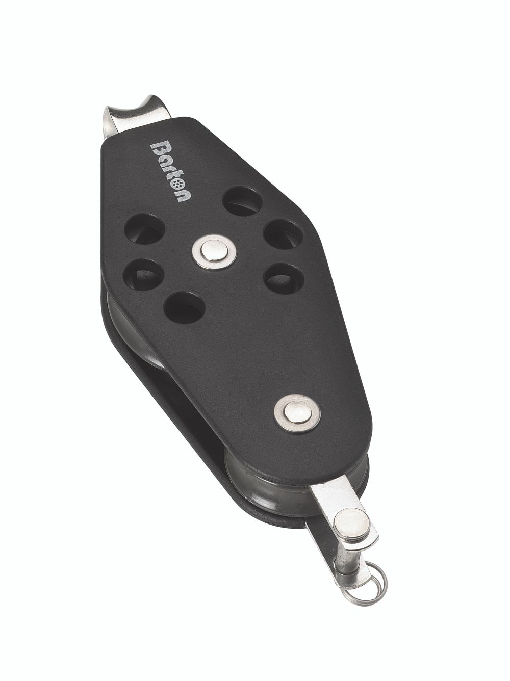Barton Size 2 Gleitlagerblock einfach Violine mit festem Auge und Hundsfott