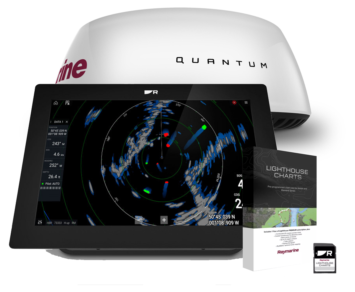 Raymarine Axiom+ 12" Plotter MFD & QC24C Radar mit Lighthouse Nordeuropa Seekarte