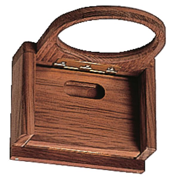 Roca Glashalter Teak klappbar 11,5x4,5x10,5cm