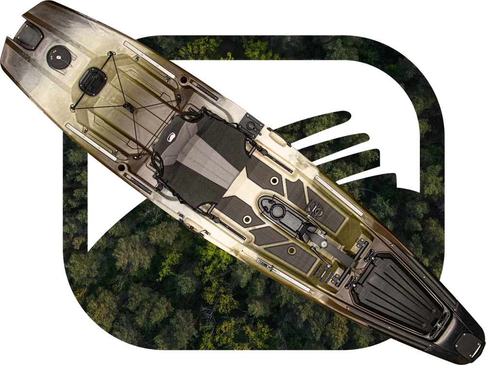Bonafide P127 Angelkajak mit Propellerantrieb
