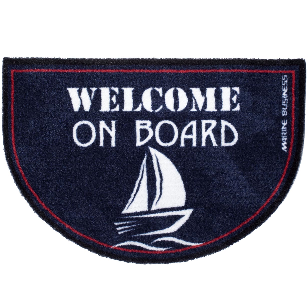 Marine Business Fußmatte "Türmatte Welcome on Board Regatta rund"