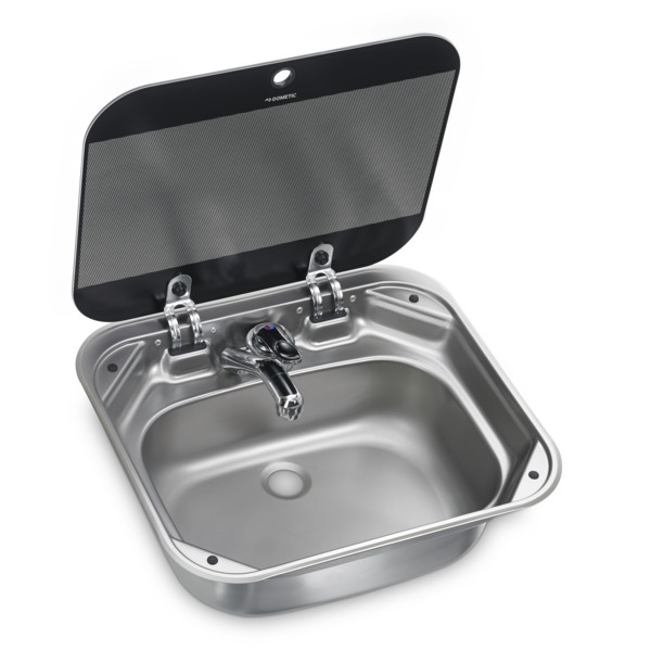 Dometic SNG4237 Spüle mit Glasdeckel eckig (ohne Armatur)