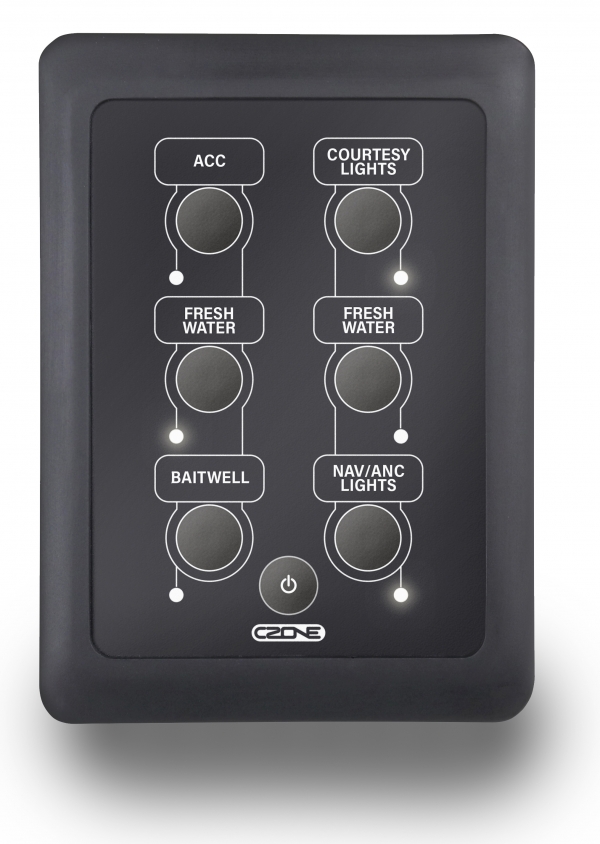 CZone Waterproof Keypad 2x3 Hochformat
