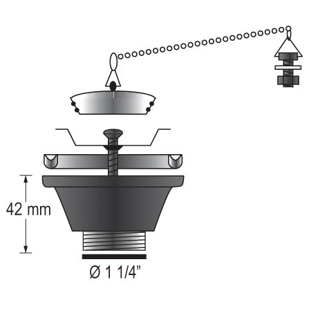 Barka 1 1/4" Auslauf-Set