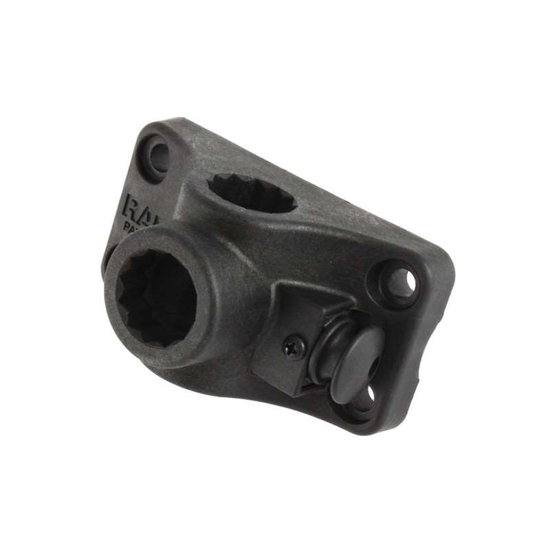 RAM Mounts Bulkhead Doppel-Basis für Angelrutenhalter - 4 Befestigungslöcher, im Polybeutel