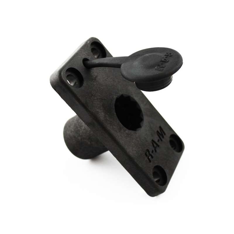 RAM Mounts Flush-Basis für Angelrutenhalter - mit Abdeckkappe