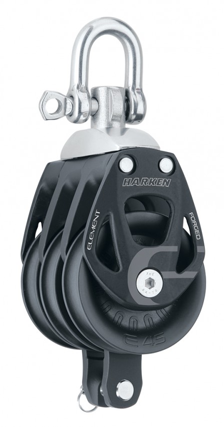 Harken 45mm Element Dreifachblock mit Hundsfott